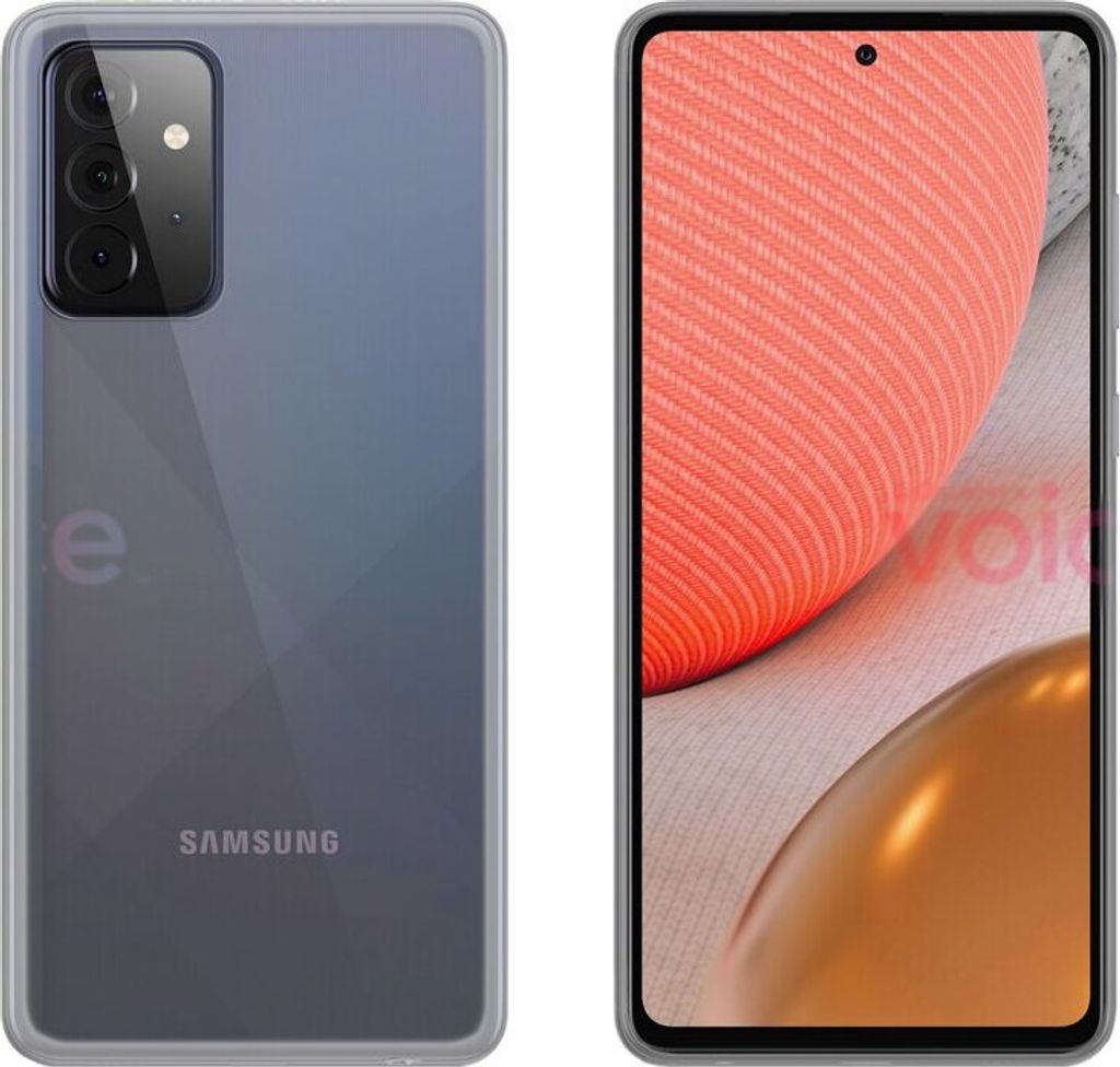 cofi1453 Silikon Hülle Basic kompatibel mit Samsung Galaxy A72 (A725F) Case TPU Soft Handy Cover Schutz Transparent
