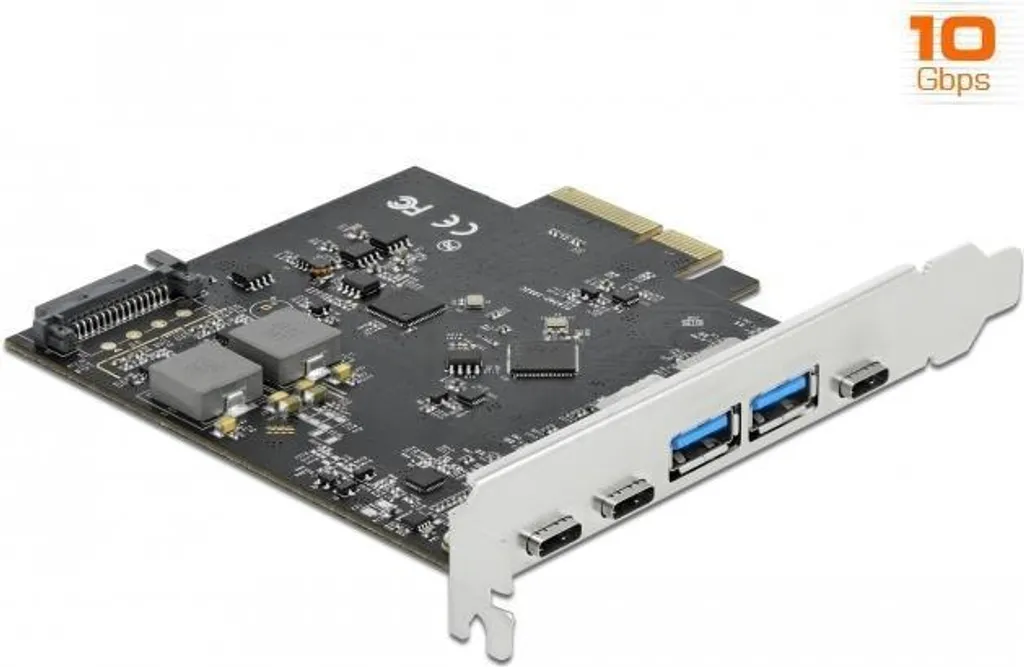 DeLOCK - USB-Adapter - PCIe 3.0 x4 - USB-C 3,2 Gen 2 x 3 + USB 3,2 Gen 2 x 2 (89074)
