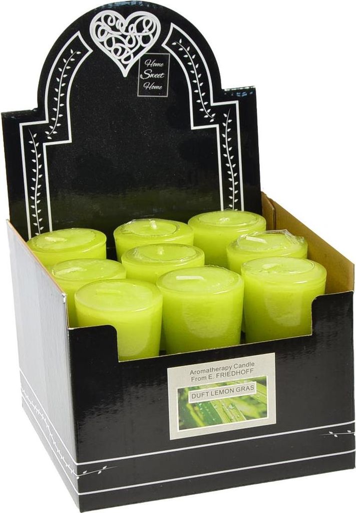 Votivkerze Lemon Gras Kerze aromatisch modernes Design Produktbild 