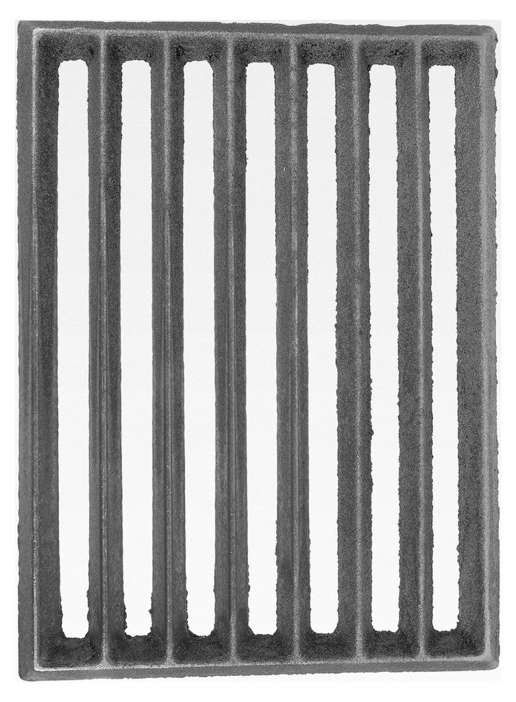 Rechteckiger Gusseisen Grillrost 23,5 x 17 cm für BBQ, langlebig und hitzebeständig für Campinggrill und Feuerstelle