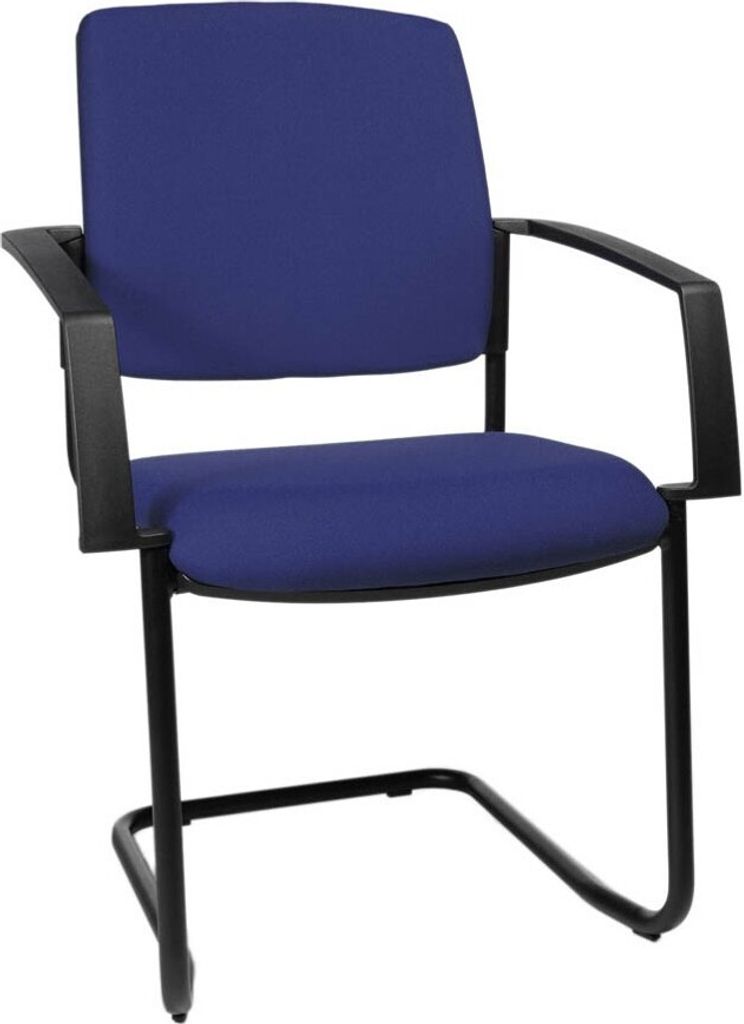 Topstar Besucherstühle BtoB 20 BB300A G26 blau Stoff, 2 St.