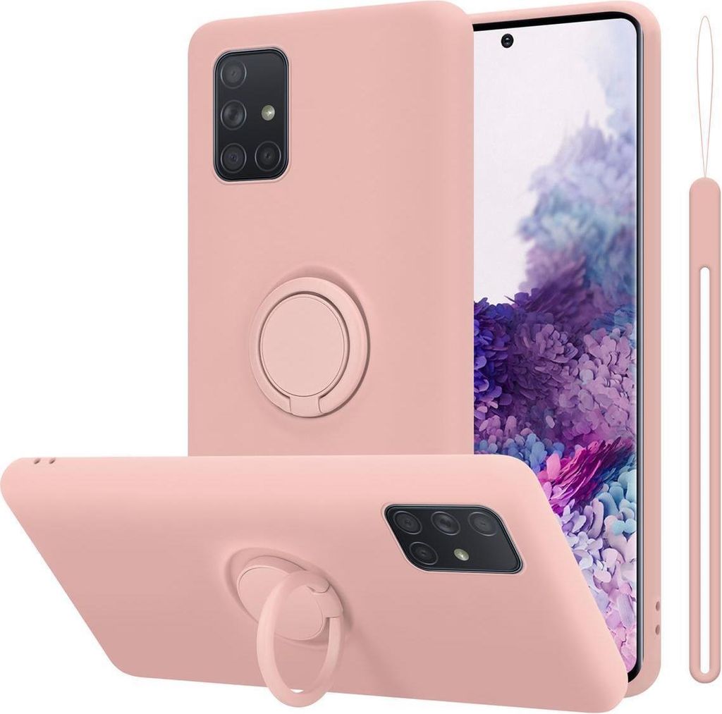 Cadorabo Hülle für Samsung Galaxy A71 4G Schutz Hülle in Rosa Handyhülle TPU Etui Case Cover