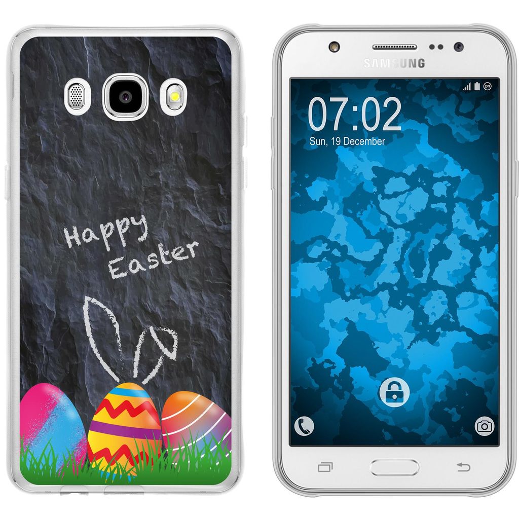 PhoneNatic Case kompatibel mit Samsung Galaxy J5 (2016) J510 Silikon-Hülle Ostern M6