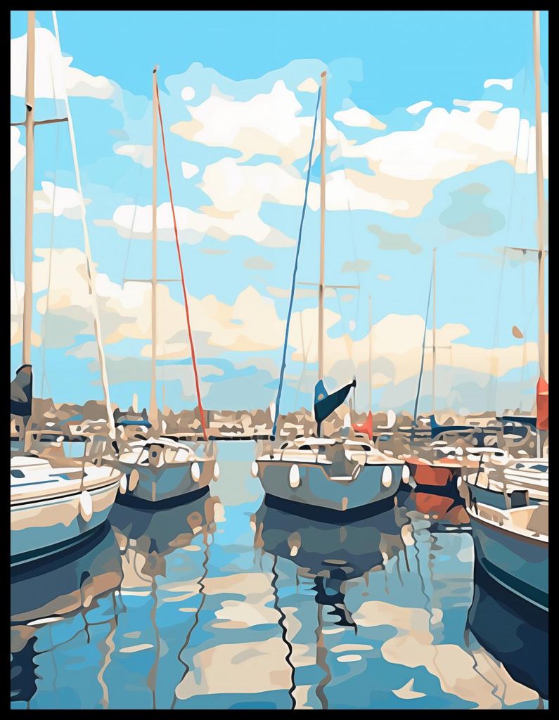 Plakat 50x65cm Kubistische Marina