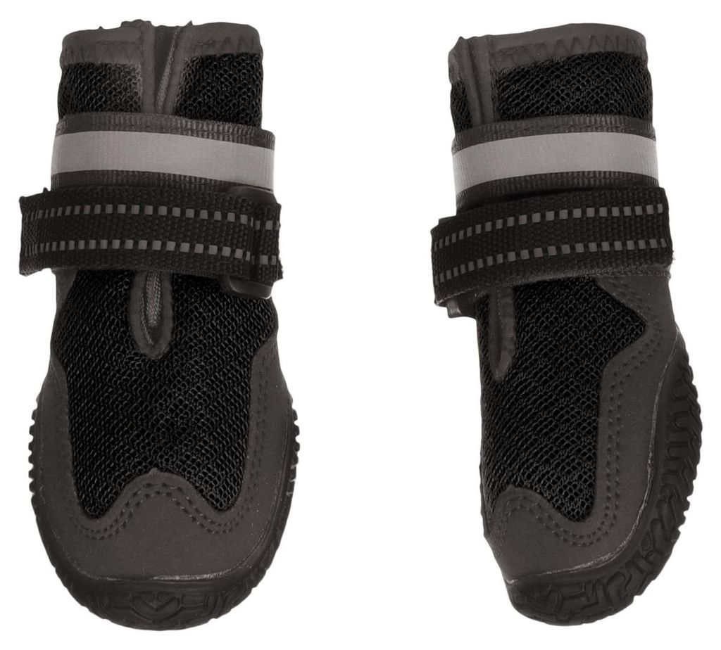 Flamingo Hundeschuhe Gayo schwarz - 2 Stück, Größe: XS
