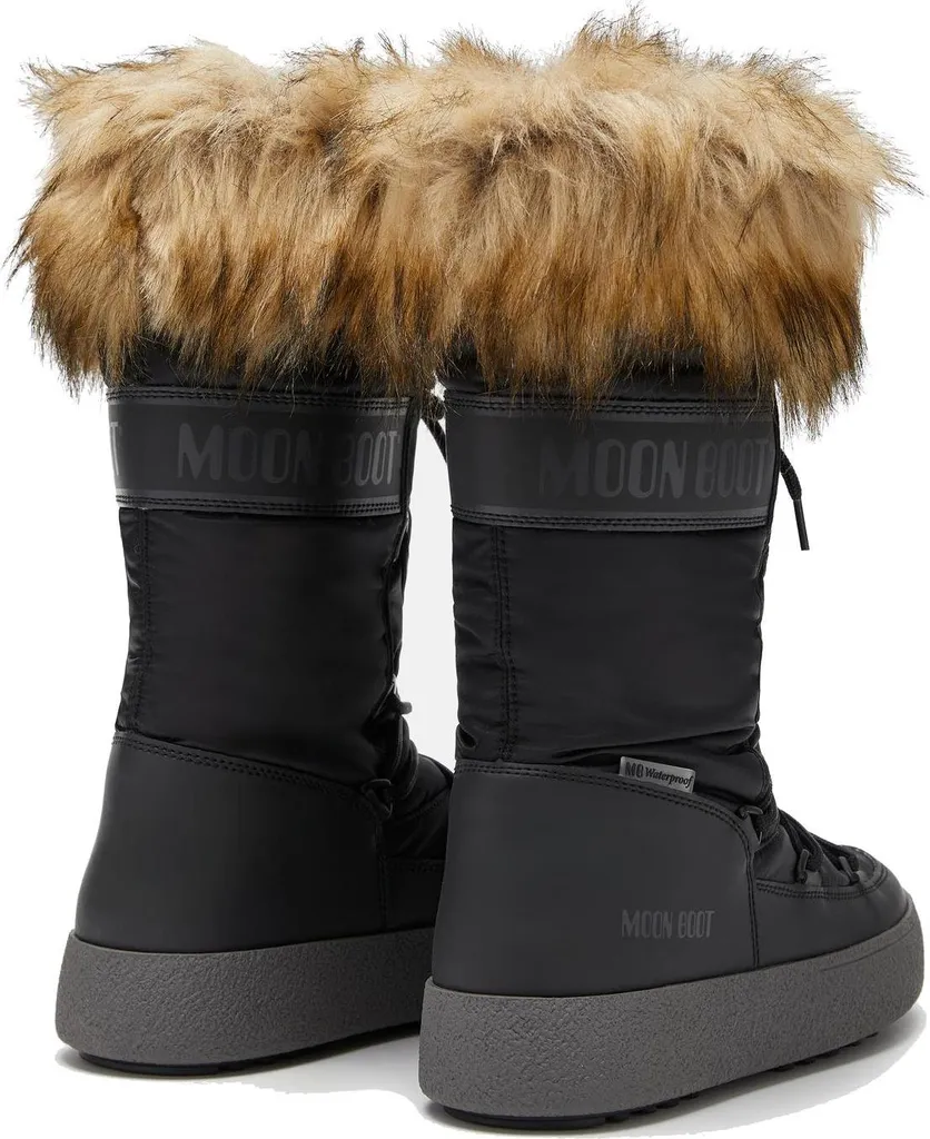 Bottes d'Hiver Fourrure Moon Boot Ltrack Monaco WP Noir Taille 36