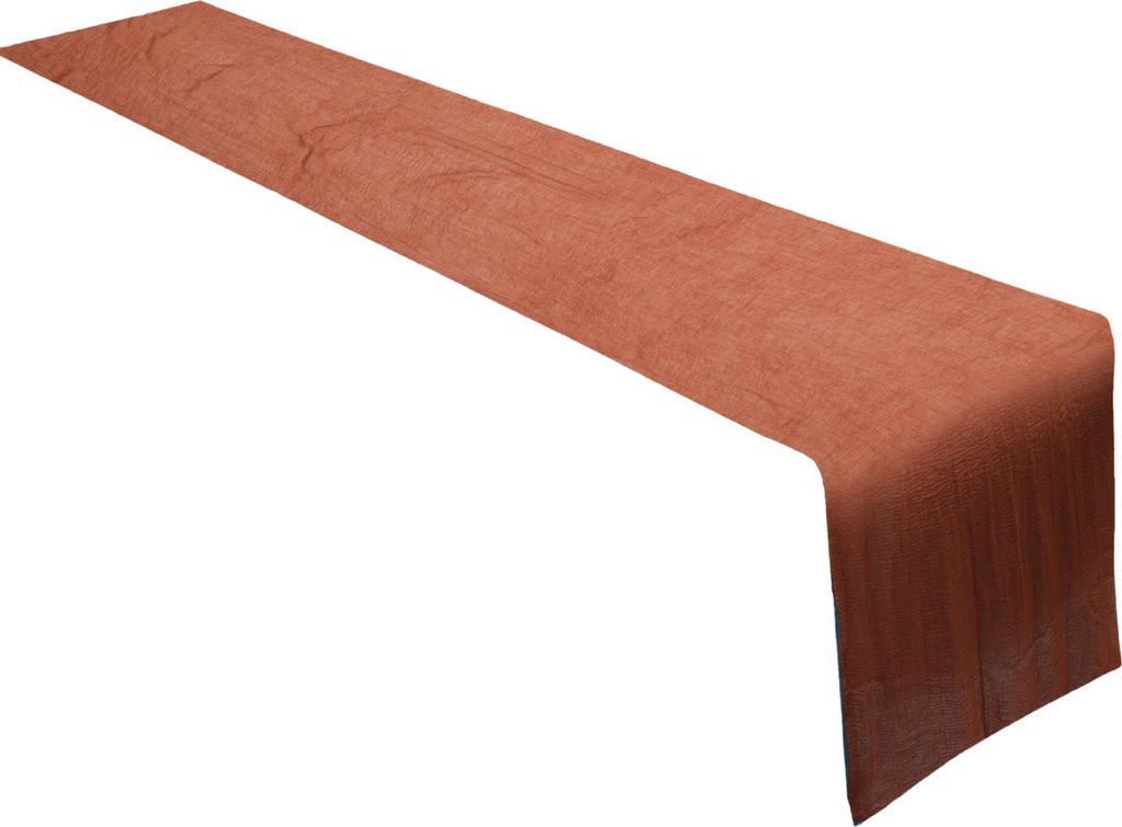 Tischläufer, Polyester Moderner Tischläufer, Käsetuch Tischläufer, Tischdecke für Hochzeit Geburtstagsfeier Tischdekoration, 300x90cm, Rostrot