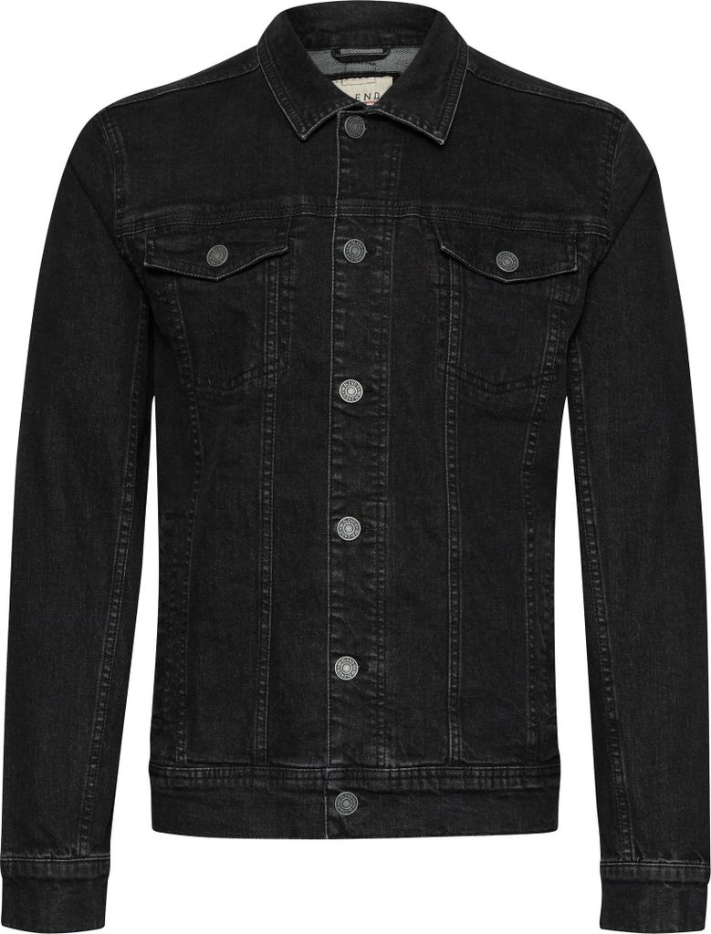 BLEND Denim Jeans Jacke Basic Biker Blouson Vintage Design Übergangsjacke Größe: S