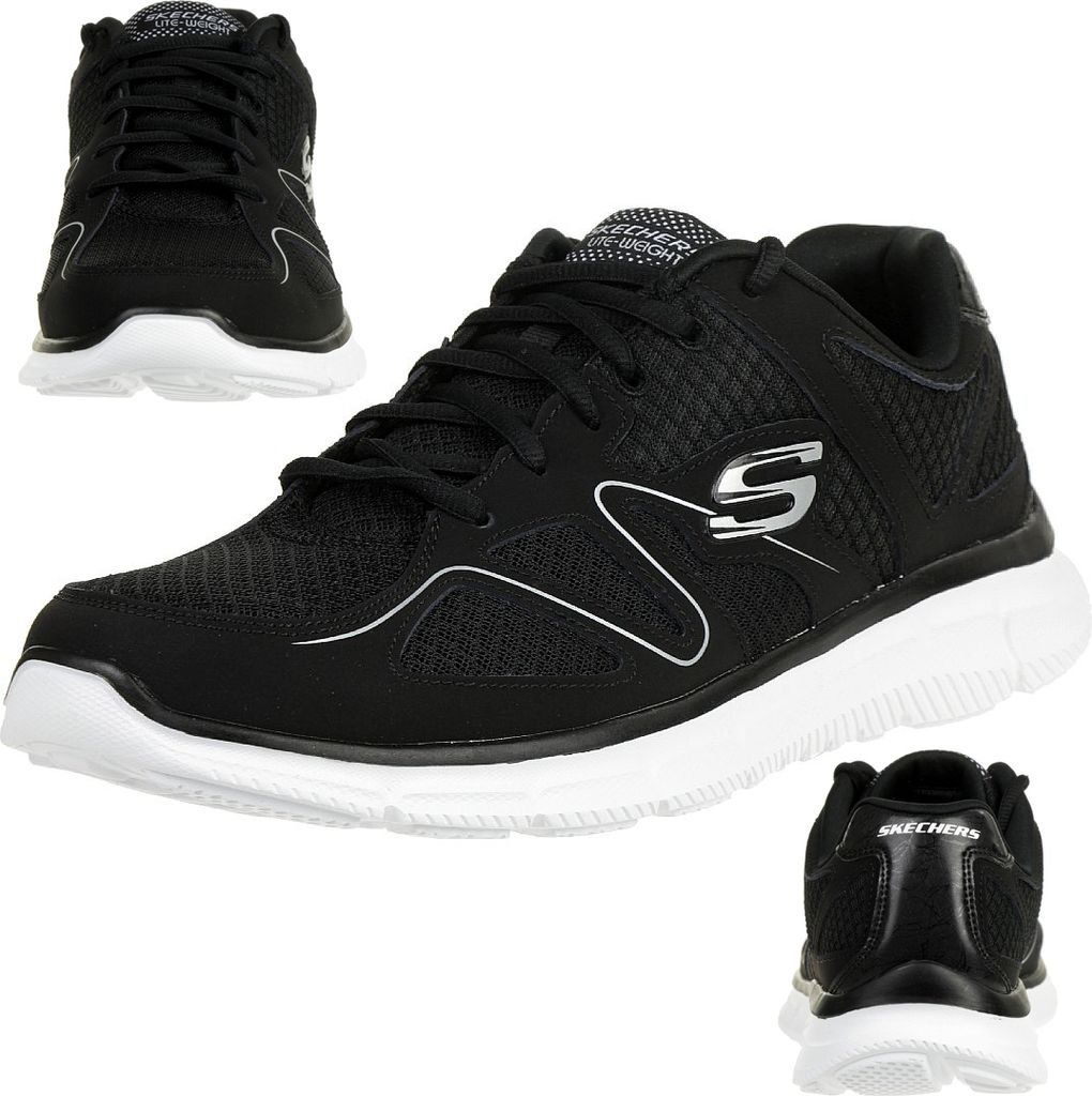 Skechers Verse - Flash Point 58350-BKW, Sneaker, Herren, Schwarz