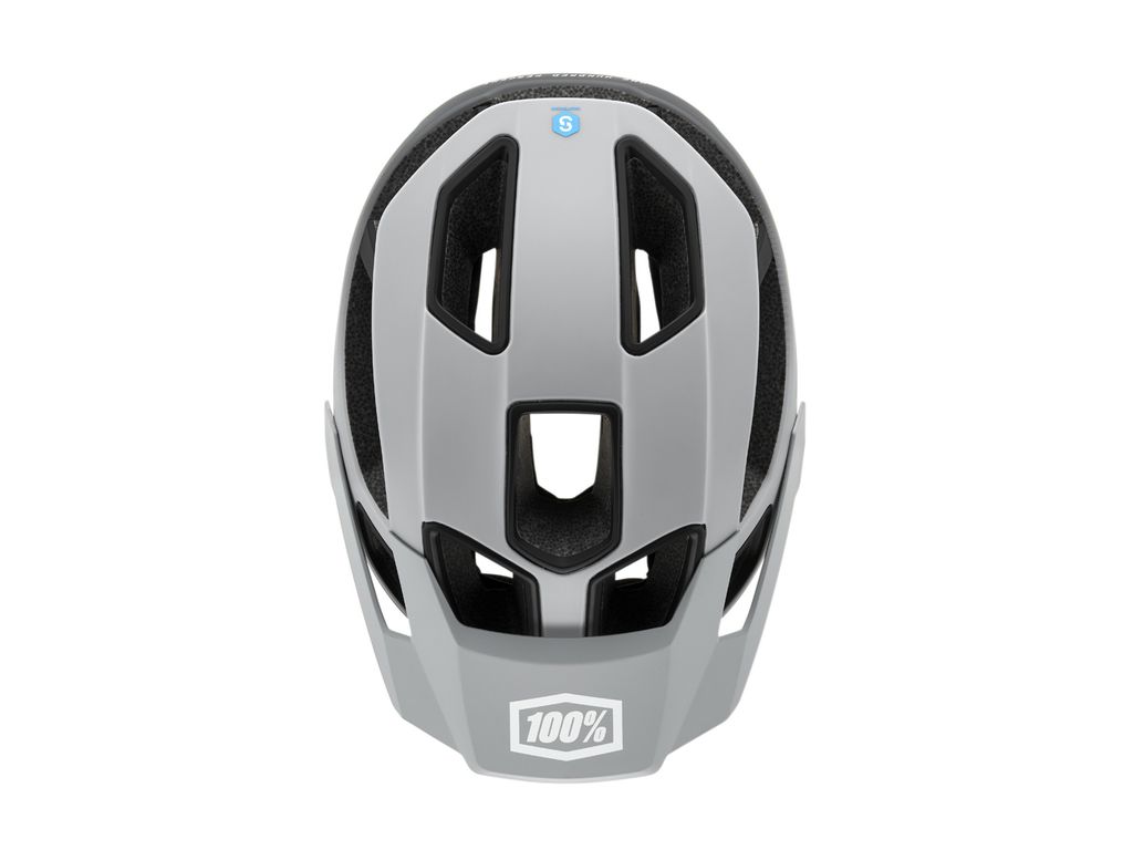 100% Altec helmet w/Fidlock L/XL Grey Fade - leichter All-Mountain-Helm mit S...