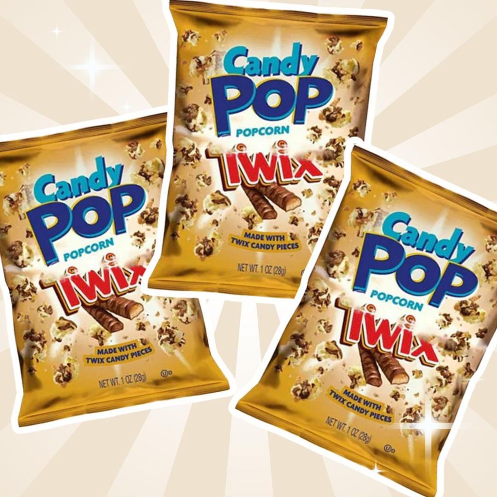3x Candy Pop Twix Popcorn – 3x 28g – Knuspriger Produktbild 