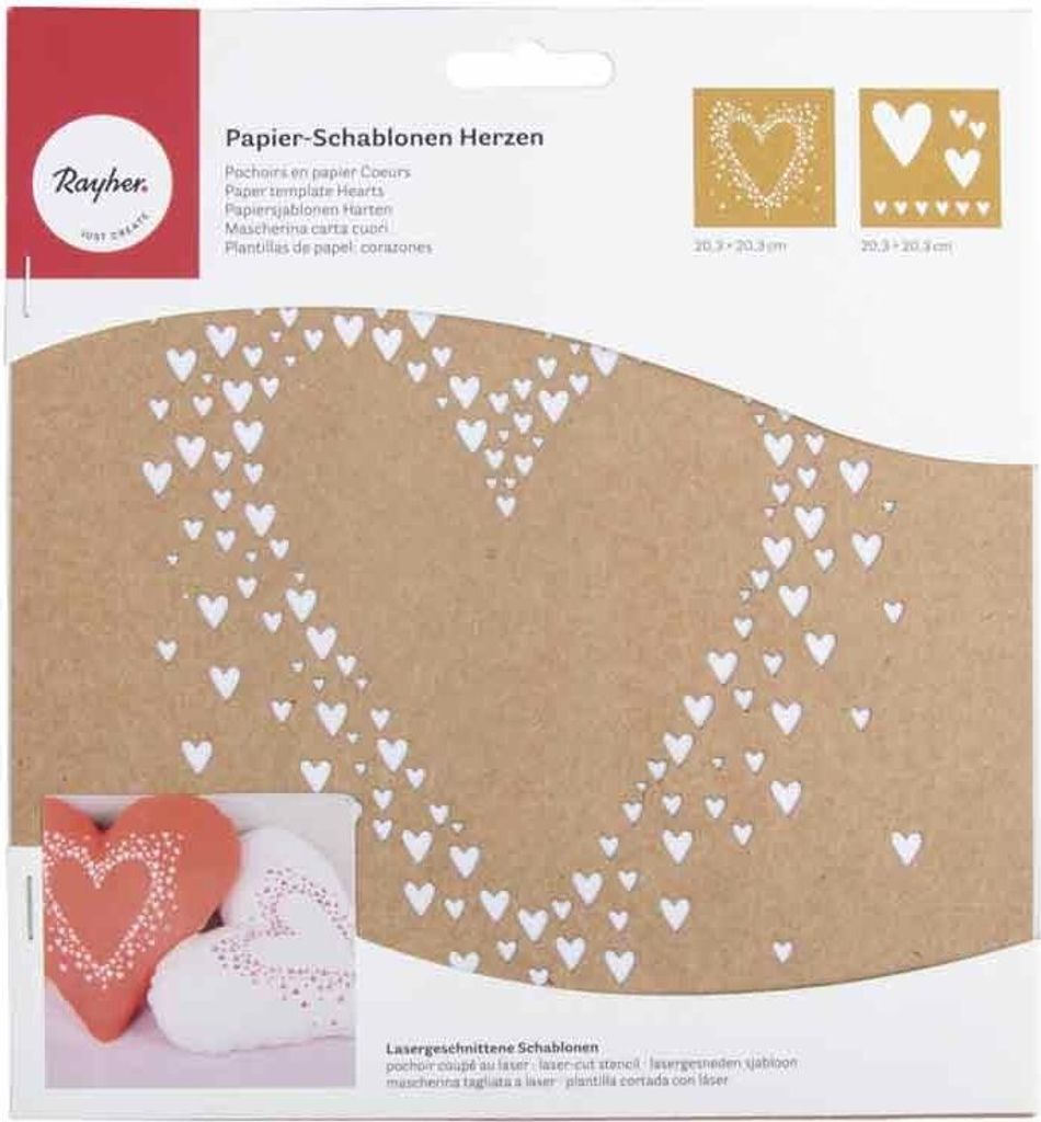Rayher Hobby GmbH Schablone Herzen Sonstige Sonstige