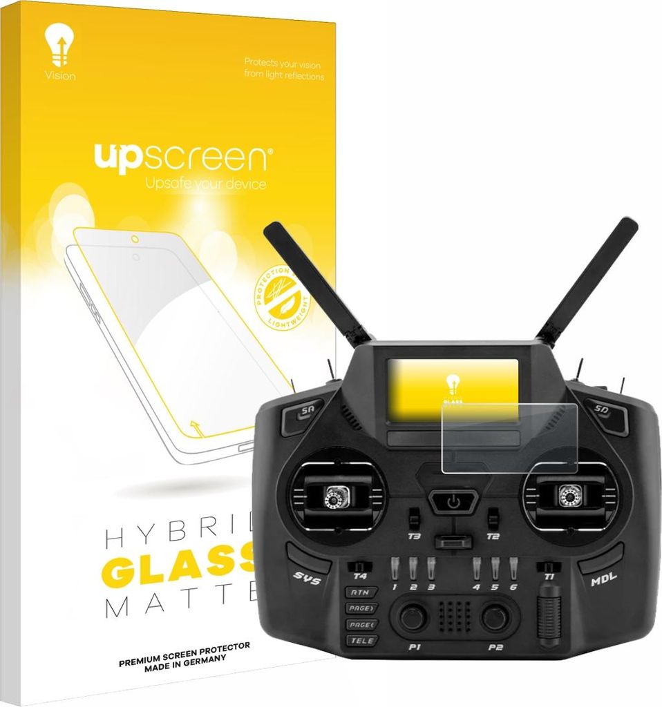 upscreen Entspiegelungs Schutzglas für Radiomaster GX12 Schutzfolie Panzer Folie Glas Display Schutz matt