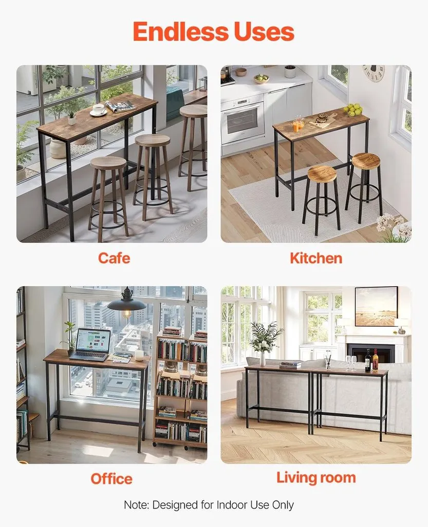 Table de Cuisine Gain de Place pour Petits Espaces et Studios Modernes - 7