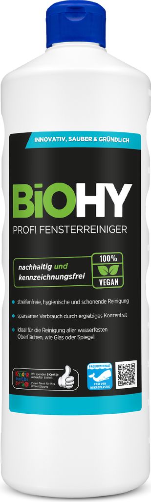 ! BiOHY profesjonalny płyn do mycia szyb, koncentrat Zdjęcie produktu