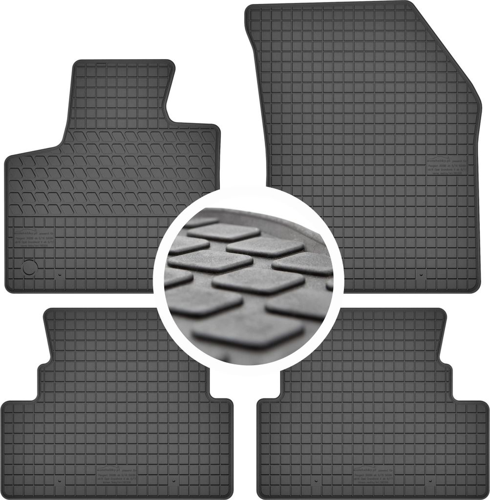 Auto-Fußmatten gummimatten für Peugeot 3008 II