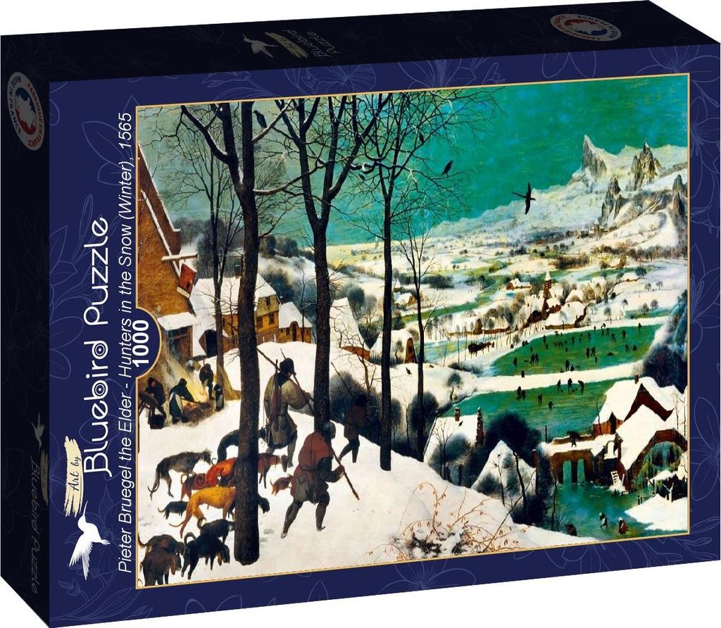 Bluebird Puzzle Pieter Bruegel Starszy - Myśliwi na śniegu Zdjęcie produktu 
