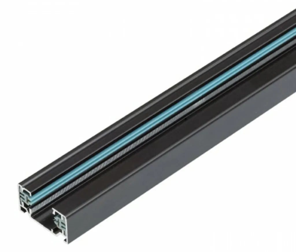 Éclairage sur rail 1m Noir Rayé RENDL 1F 230V pour Cuisine et Salon