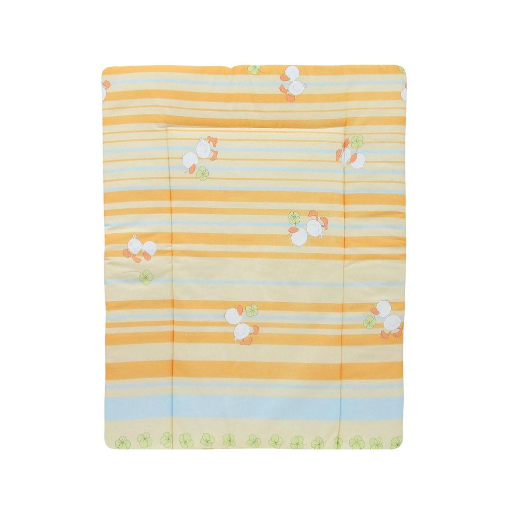 Baby Delux Wickeltischauflage 60x70 cm Wickelauflage Wickelunterlage Baumwolle wasserdicht Ente Orange