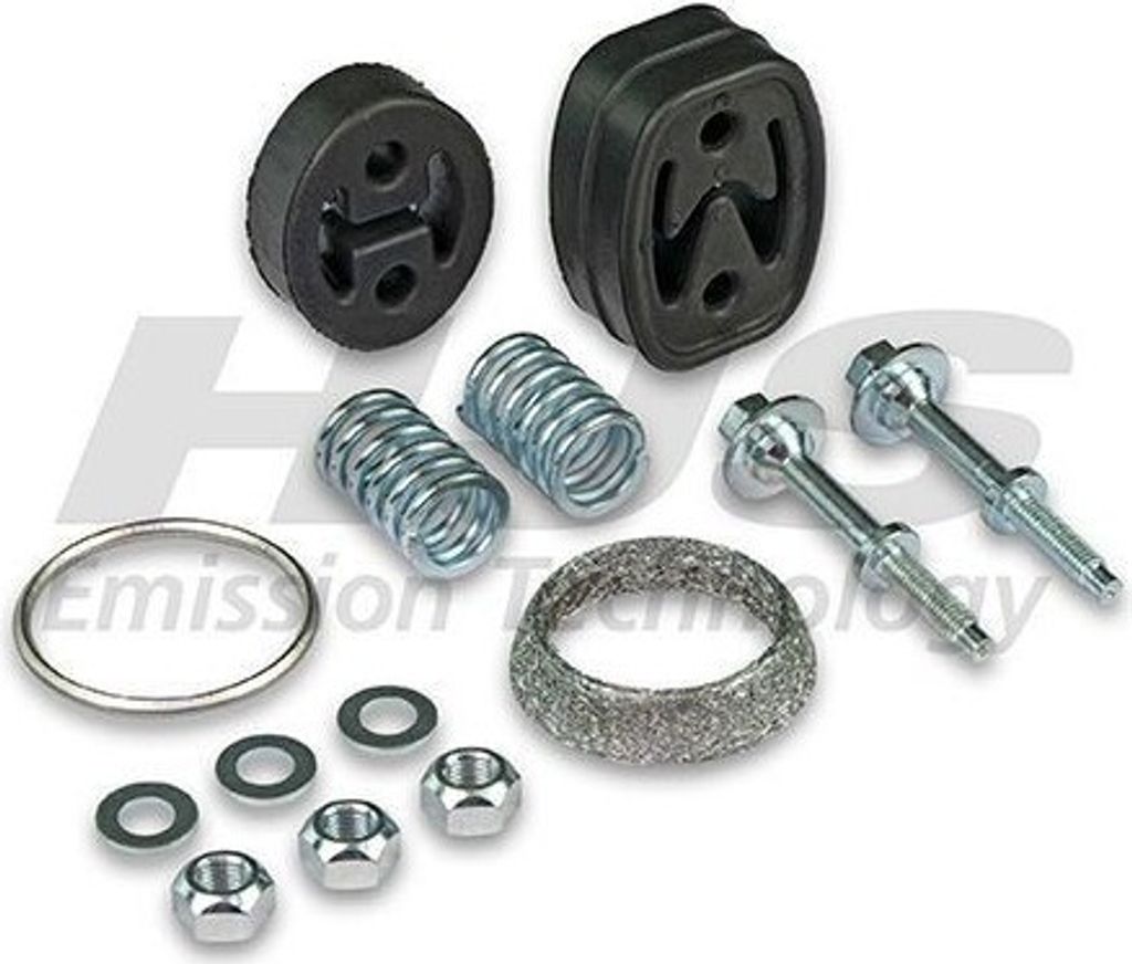 HJS 82 43 9001 Montagesatz Auspuffanlage Abgasanlage für HONDA CIVIC VI Hatchback (EJ, EK) CIVIC VI Coupe (EJ, EM1) CIVIC VI Stufenheck (EJ, EK)