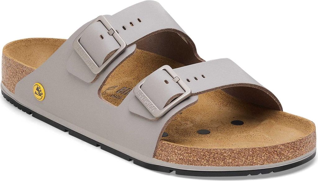 Birkenstock ESD-Sandale Arizona Pro, gunmetal, Größe 41, normal (pantoletten)