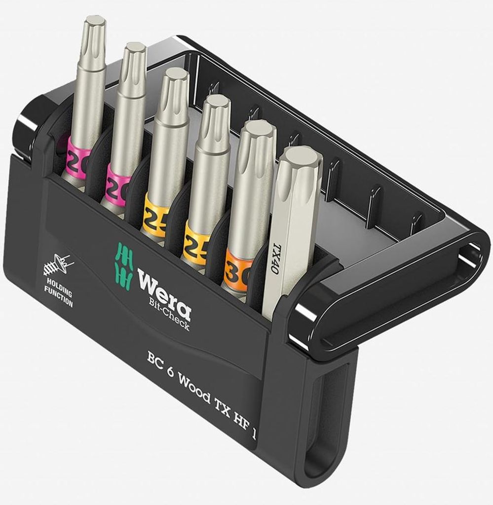Wera Bit-Check 6 Wood TORX HF 1 SB