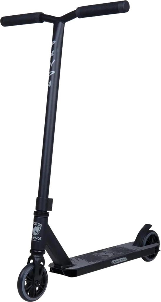 Panda Initio v2 Stunt-Scooter, Schwarz, leichtes Einsteigermodell mit 110-mm-Rädern, Stahllenker und IHC-Kompressionsfederung