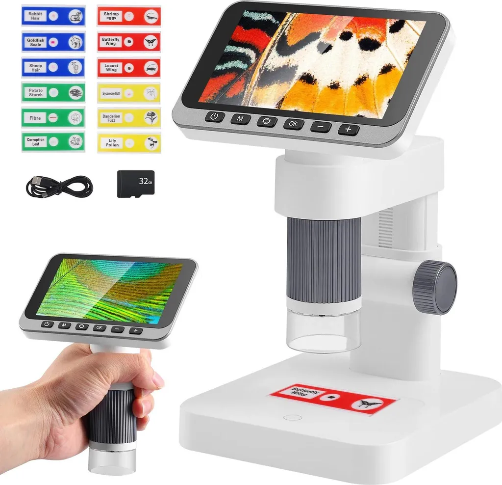 Microscope numérique portable pour observer sans fatigue visuelle 32 Go