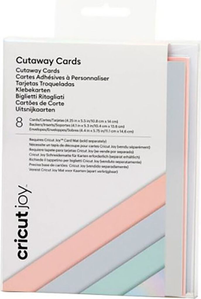 Cricut Joy Cutaway Cards, Papier, Blau, Pink, 8 Stück(e), Cricut, Joy, Box