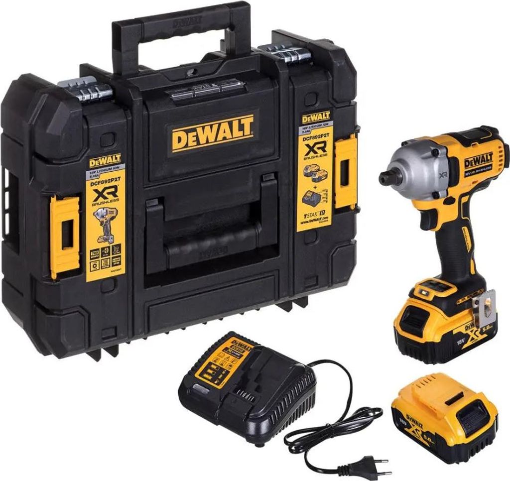 DEWALT DCF892P2T-QW 18 V, 813.00 nm, ANZAHL DER BATTERIEN Produktbild 