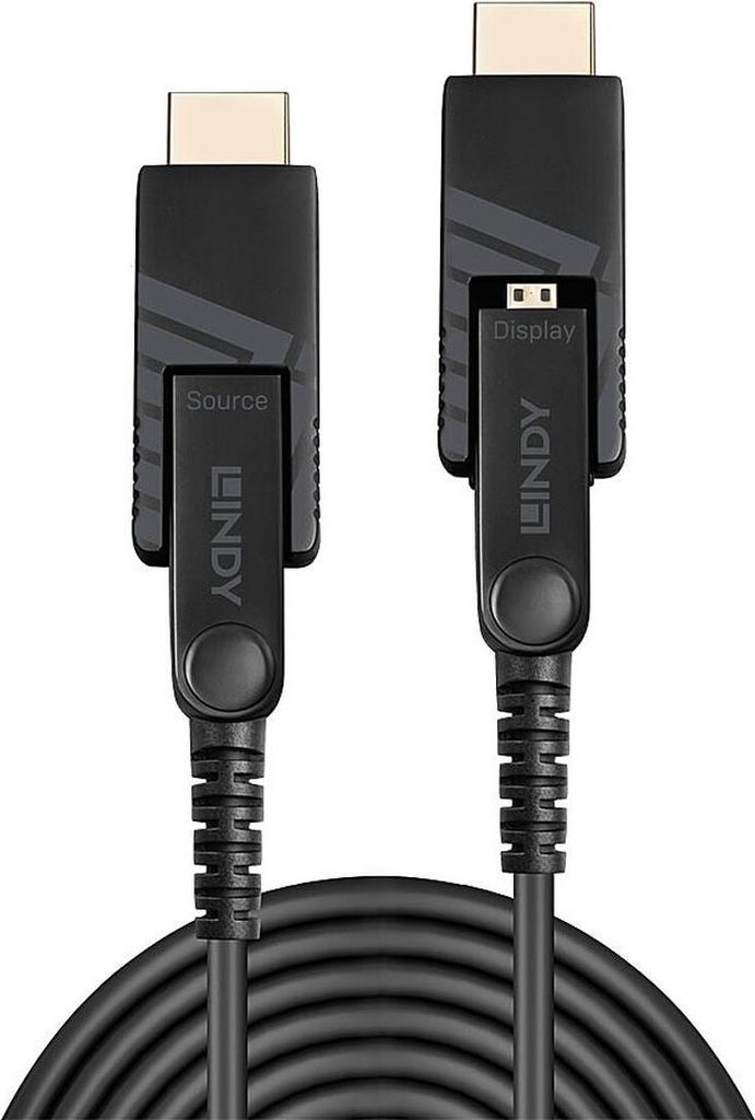 LINDY Micro-HDMI Fibre Optic Hybrid 18G Kabel 30m