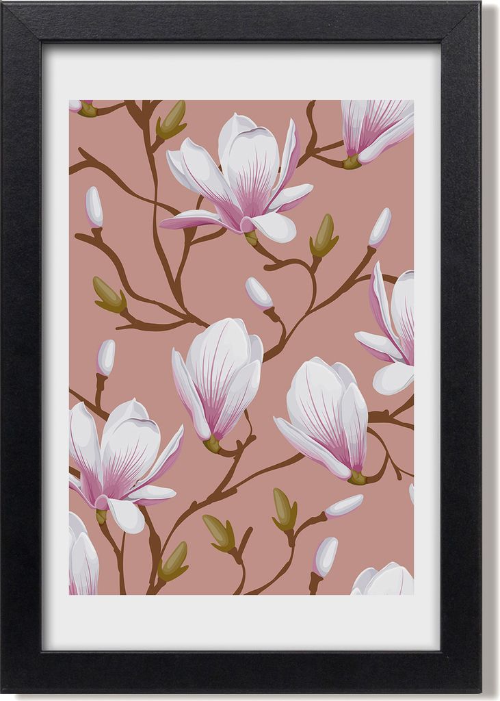 Bild 20x30 MDF-Rahmen, Wandkunst Magnolie Produktbild 