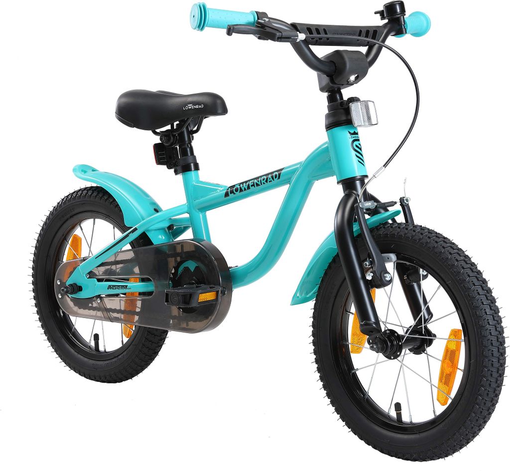 LÖWENRAD Kinder Fahrrad ab 3-4 Jahre | 14 Zoll Rad | Mint Produktbild 