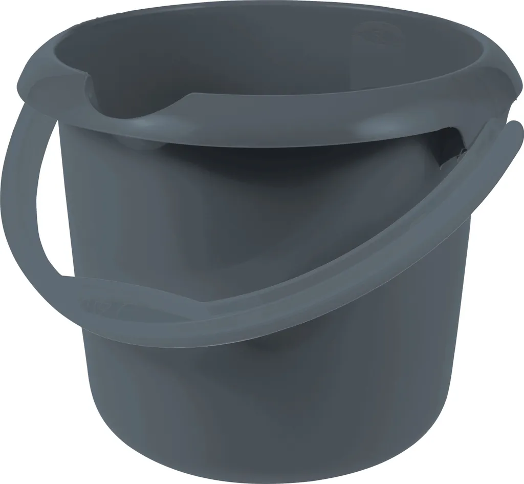 Seau de lavage compact 5L keeeper Mika Eco gris idéal petits espaces