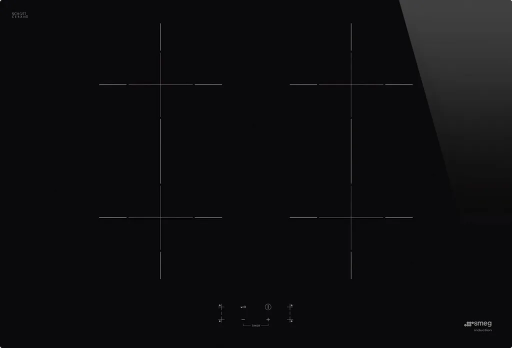 Smeg SIB2741D Table de cuisson induction noire 70cm série Universelle