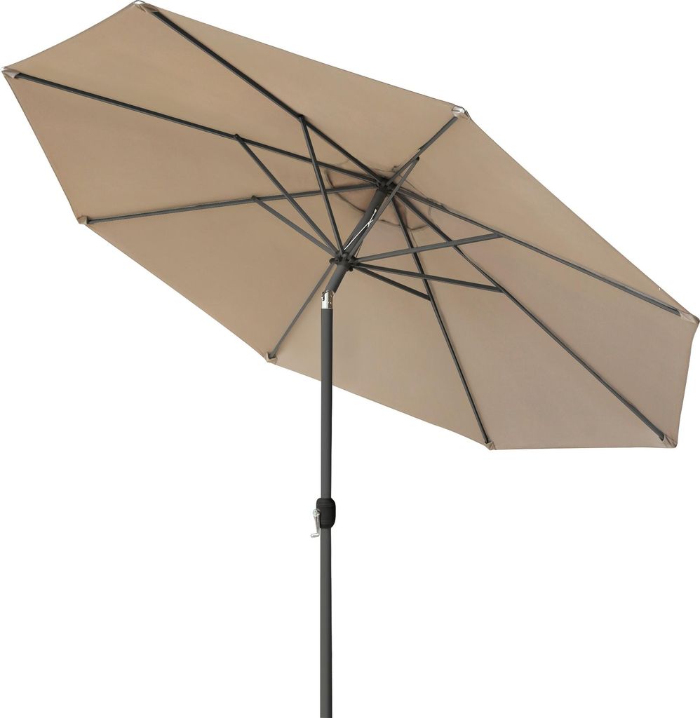 Sonnenschirm 3,5m rund creme Garten Balkon knickbar mit Produktbild 