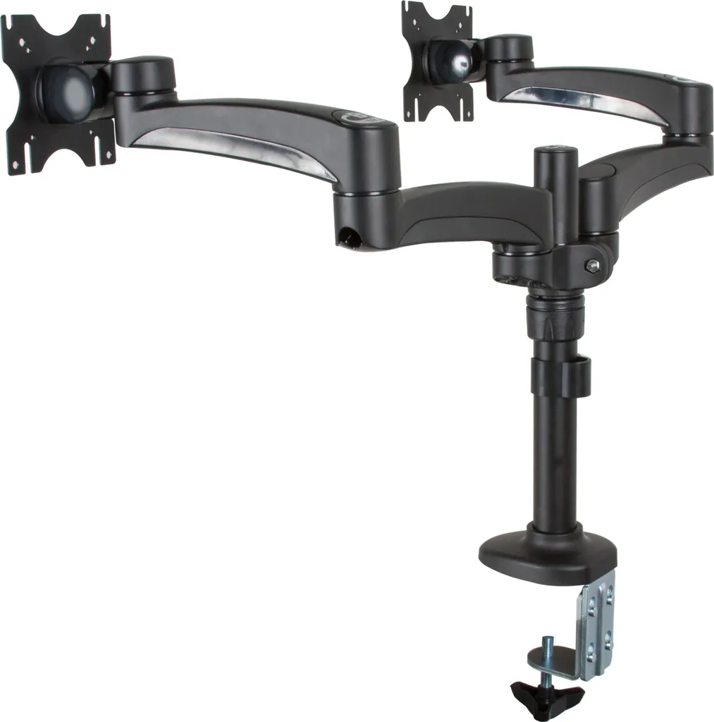 Support de moniteur double articulé VESA 100x100 B-TECH BT7374 Noir