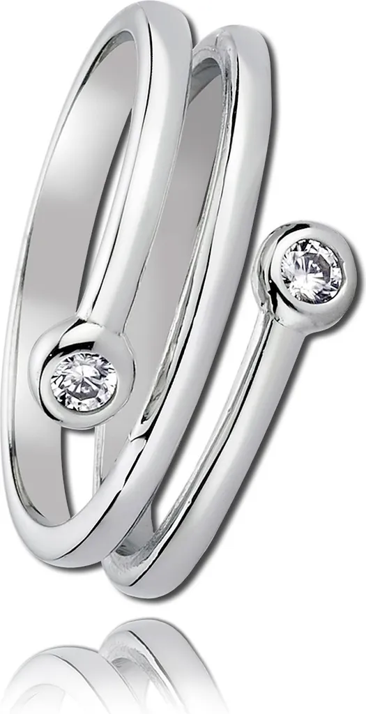 Bague Balia Argent 925 Massif Taille 54 Anneau Brillant Femme