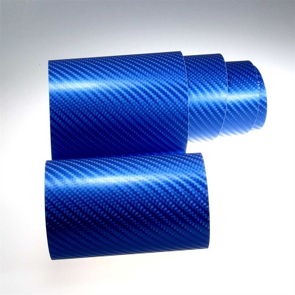 12,94€/m² 3D Carbon Folie dunkel blau blasenfrei 30 x 152cm Klebefolie Carbon 