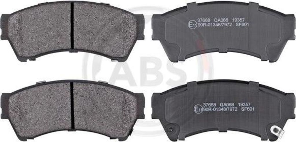 A.B.S. 37668 Bremsbelagsatz, Scheibenbremse OE 6E5Z2001B kompatibel mit 6