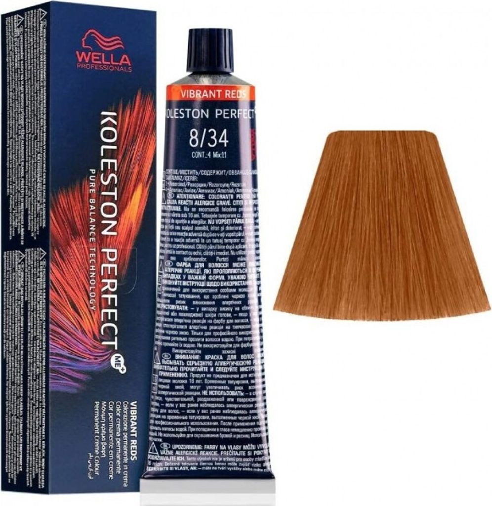 Wella Koleston Perfect Vibrant Reds 8/34 Hellblond Kupfergold 60 ml