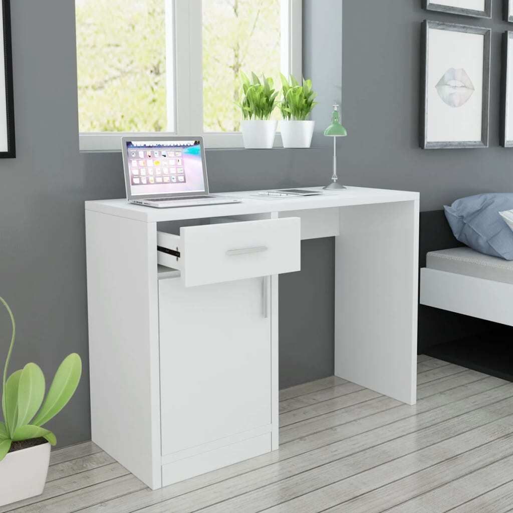 Schreibtisch vidaXL und Schrank mit Schublade