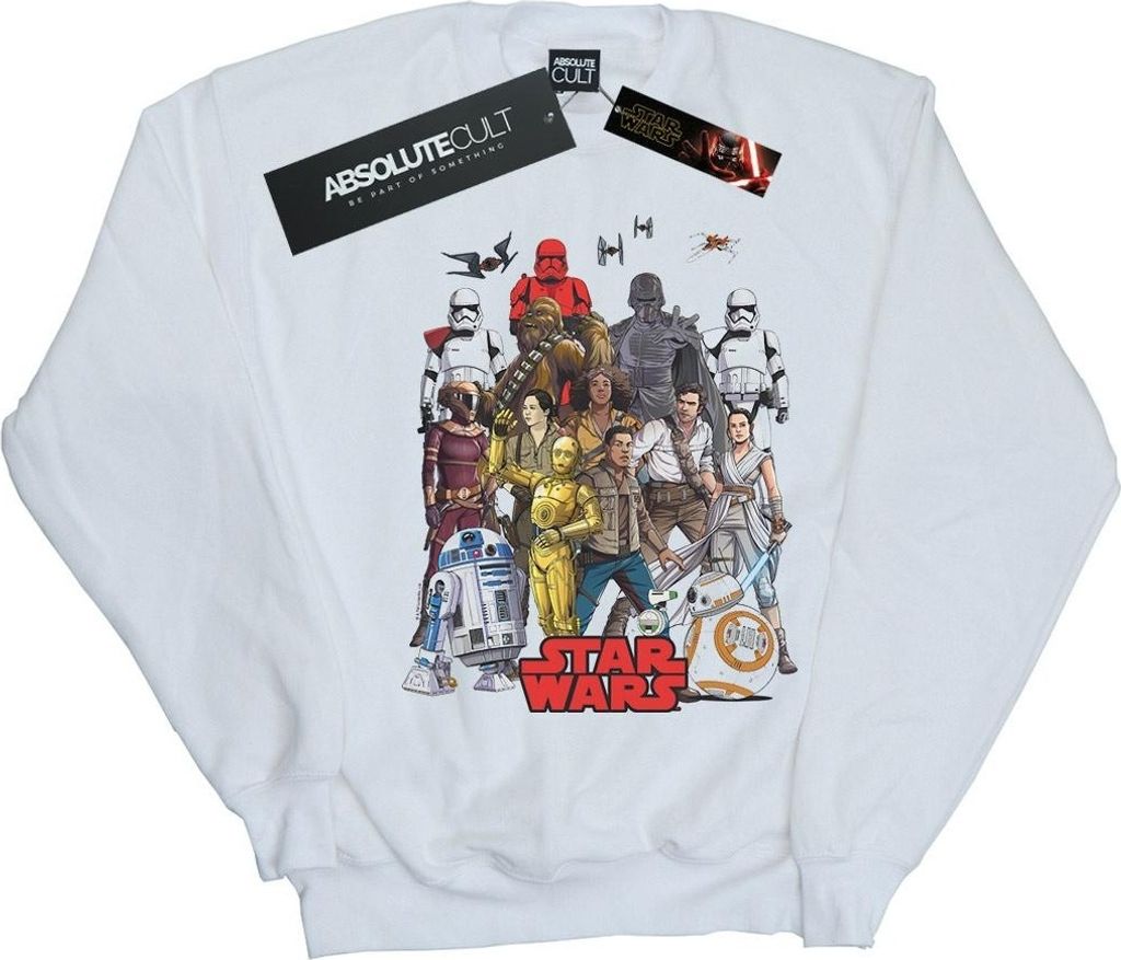 Star Wars - "The Rise Of Skywalker" Sweatshirt für Herren BI46902 (M) (Weiß)