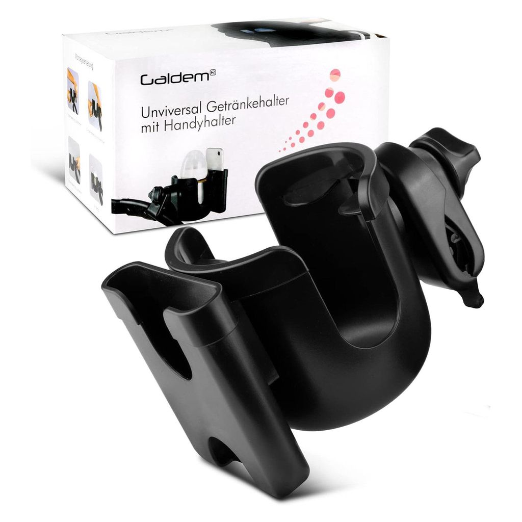 Galdem Universal Becherhalter mit Handyhalterung 360° Produktbild 