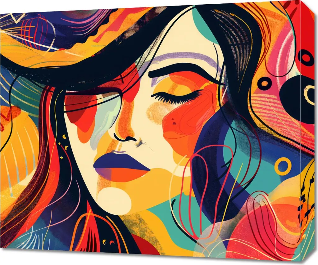 Réveillez un Mur Triste avec le Tableau 60x50 cm Palette de Couleurs