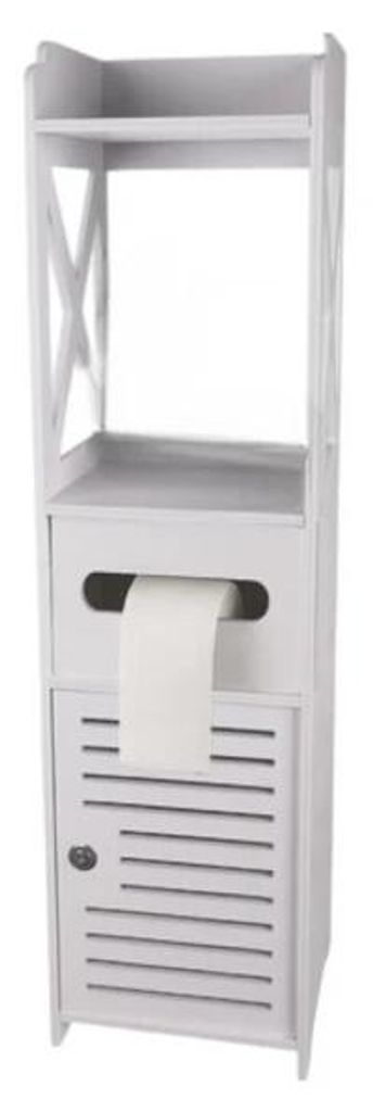 Ruhhy 25763 Badezimmerschrank 80 x 20 x 21 cm, weiß Produktbild 