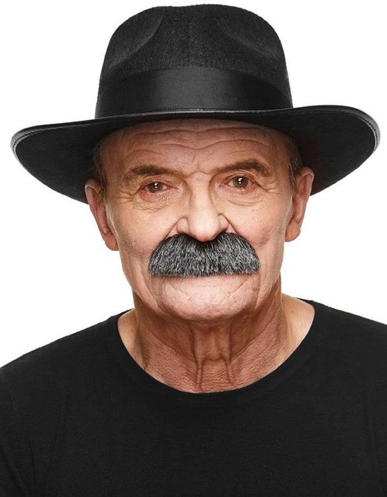 Boland Schnurrbart Für Comedy-Kostüm – Schwarzer Comedian-Schnauzer, One Size