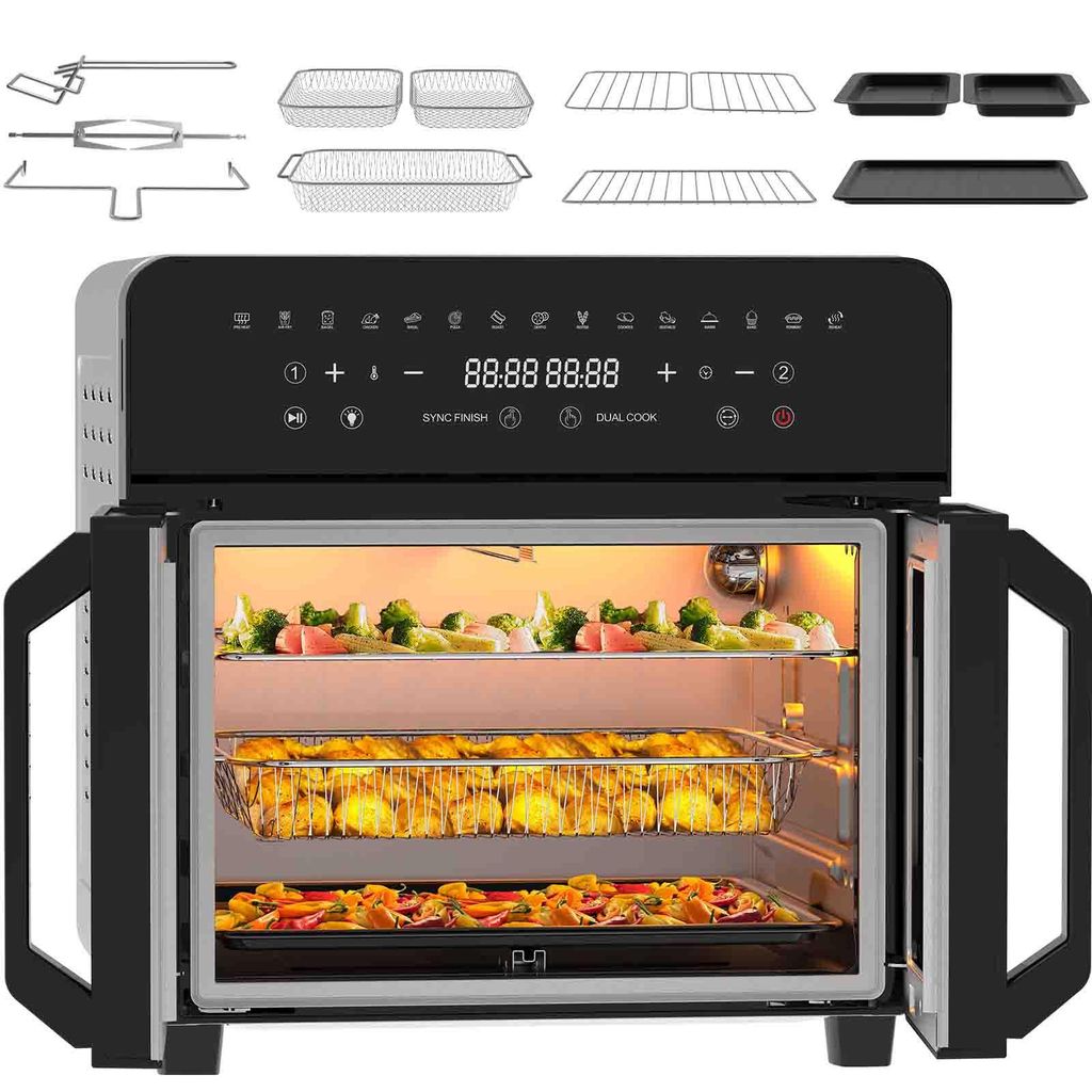 Friggitrice ad aria XXL 23L, airfryer doppia zona con Immagine del prodotto 