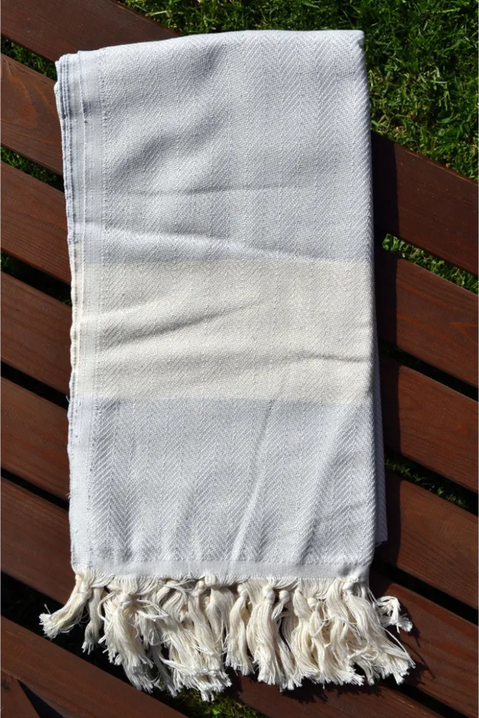 Telo da bagno Peshtemal Bella Grey Blue - 1
