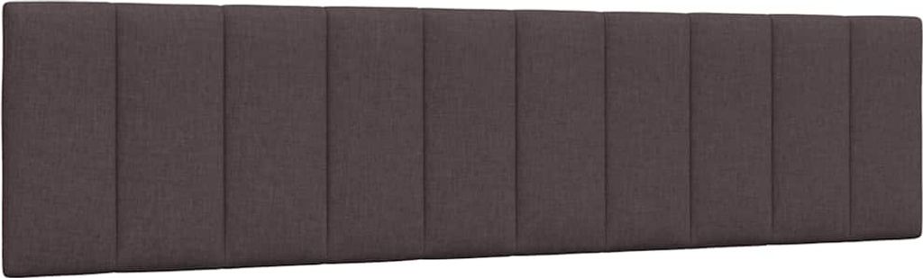 Kopfteil-Kissen "Hanko" Dunkelbraun 200 cm Stoff